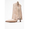 Lola - Beige Zip Pointed Toe Heel Boot (Women) | Prologue Shoes - 4 of 4