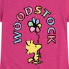 Girls' - Peanuts - Woodstock Flower Fitted Short Sleeve Graphic T-Shirt - 2 of 4