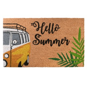30" Hello Summer Coir Doormat - 1 of 3