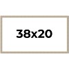 PosterPalooza | 38x20 Thin Barnwood Picture Frame, UV Acrylic, 2 Finishes - Grey and Black - 2 of 4