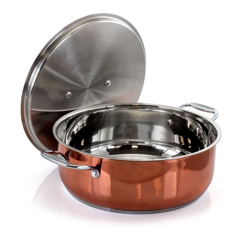 Better Chef 10 Quart Stainless Steel Low Pot in Copper, 2 of 10