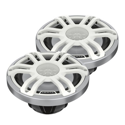 Hertz HMX 6.5 S-LD-SW - 6.5" 4-Ohm Coaxial Marine Speakers with RGB LEDs, White Sport Grilles, Pair - image 1 of 2