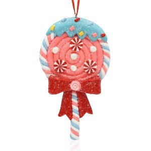 Gloria Duchin Clay Pink Lollipop Tree Ornament - 1 of 3