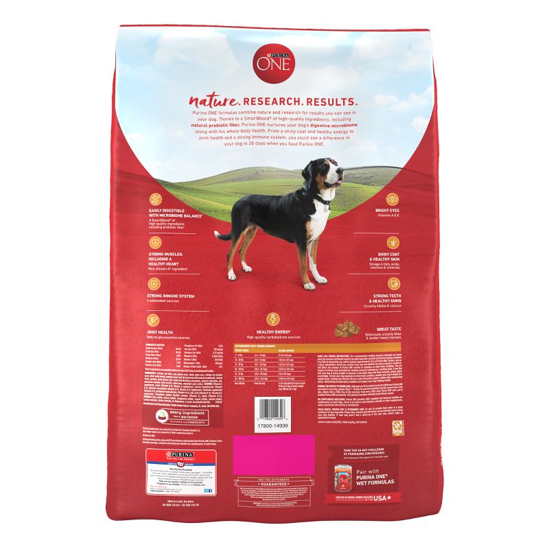 Purina ONE SmartBlend Natural Dry Dog Food with Chicken & Rice, 4 of 9