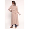 Vallis Contrast Trim Long Cardigan - 3 of 4