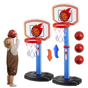 Joyfy Toddler Basketball Hoop, Adjustable Basketball Game Set with 4 Balls for Kids Indoor Outdoor Play, Birthday Gift for Boys Girls Age 1 and Up - 1 of 4