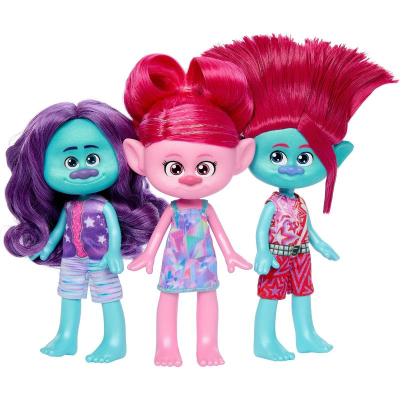 DreamWorks Trolls Band Together Trendsettin Trio Fashion Dolls with Queen Poppy Spruce Bruce &#38; Floyd, 2 of 7