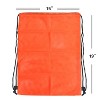 GSE 19"x15" Mesh Drawstring Backpack Bag for Sports Gym Gear, Backpacking, Camping Gear, Travel - 2 of 4