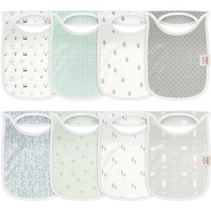 KeaBabies 8-Pack Hallo Baby Drool Bibs , Baby Bibs for Boys, Girls, Pull-on Bibs for Baby Boy, Baby Girl, Baby Bib Unisex - 1 of 4