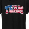 Women's - Instant Message - American Flag Team Short Sleeve Graphic T-Shirt - 2 of 4