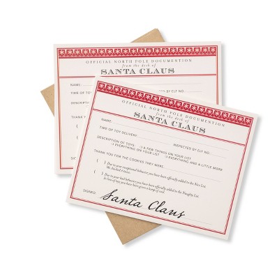 Santa Claus Certificates