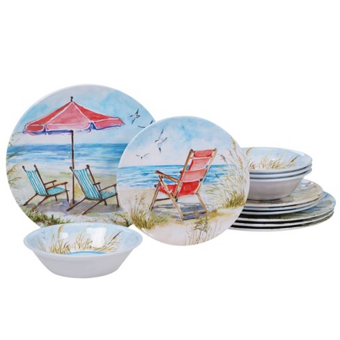 Beach themed outlet dinnerware