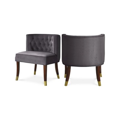 Meridian Furniture,Perry Velvet Dining Chair, Set of 2
