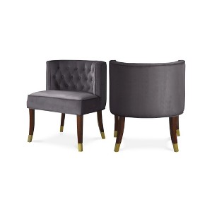 Meridian Furniture,Perry Velvet Dining Chair, Set of 2 - 1 of 4