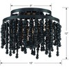 Crystorama Lighting Poppy 3 - Light Flush Mount in  Matte Black - 4 of 4