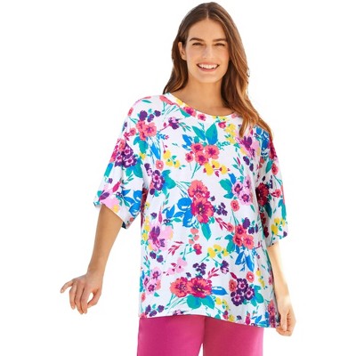 Woman Within Women's Plus Size Relaxed Tee