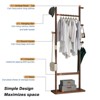 Kumasinova 64.2" Solid Wooden Coat Rack Stand,Freestanding Coat Racks for Entryway,Bedroom&Living Room,Clothing Rack for Hanging Clothes,Walnut - 4 of 4