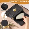 Unique Bargains Multi Slots Front Pocket Coin Credit ID Card Holder PU Leather Wallet Black - 4 of 4