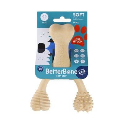 BetterBone Soft Beef Nylon Free Dog Bone Chew Toy