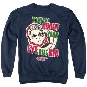 Men's A Christmas Story Youll Shoot Your Eye Out Crewneck Sweatshirt - 1 of 4