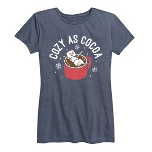 Women's - Instant Message - Cozy as Cocoa- Women's Short Sleeve Graphic T-shirt Short Sleeve Graphic T-Shirt - 1 of 4