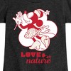 Girls' - Disney - Love Nature Minnie Mouse Fitted Short Sleeve Graphic T-Shirt - 2 of 4