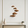 Nature-Inspired Decorative Wall Art - Artistic Wall Decor in Diagonal Arrangement Perfect for Kitchen and Home Decor - Set of 5, 9", Tan - 2 of 4