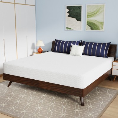 FDW 10 inch Bamboo Charcoal Memory Foam Mattress Cooling Gel CertiPUR-US Certified Breathable Bed Mattress for Cooler Sleep,White