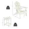 Costway 3PCS Patio Adirondack Chair & Side Table Set Weather Resistant w/ Cup Holder - 2 of 4