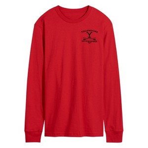 Men's - Yellowstone - Stone Dutton Arrows Left Chest Long Sleeve Graphic T-Shirt - 1 of 4