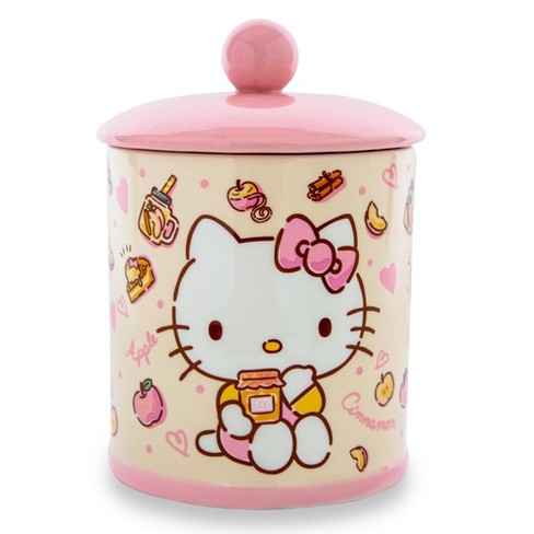 Silver Buffalo Sanrio Hello Kitty Apples And Cinnamon Ceramic Snack Jar