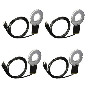 Farm Innovators 150 Watt Chicken Waterer De-Icer with Teflon Coating and Nipple Style Drinkers for Poultry Fountains, Silver/Black (4 Pack) - 1 of 4