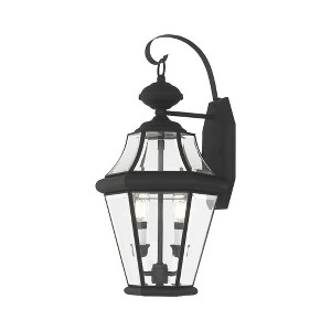 Livex Lighting Georgetown 2 - Light Wall Light in  Black - 1 of 4