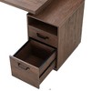 PAGED Computer Desk Modern Rotating Executive Desk with Open Storage Shelves for Office and Study - 3 of 4