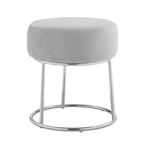 Grey stool for vanity new arrivals