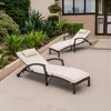 EROMMY Rattan Chaise Lounge Chairs Set of 4 - 4 of 4
