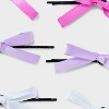 Girls' 6pk Satin Ribbon Bow Bobby Pin Set - art class™ Pink/Cream: Fashion Hair Accessories, All Hair Types - 3 of 3