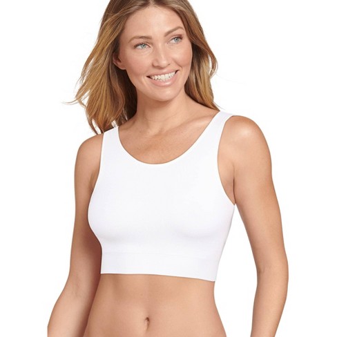 Jockey Women's Ecoseamfree Light Support Bralette L White : Target