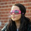 2 Pairs of Birdz Eyewear Eagle Safety Motorcycle Goggles with Clear, Pink Mirror Lenses - 2 of 4