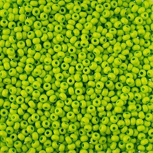 John Bead Czech Glass Seed Beads 10/0 Vial Terra Intensive Light Green, 22g - 1 of 2