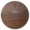 AmeriHome Round Adjustable Height Bar Stools with Wood Seat – Espresso Stain - 4 of 4
