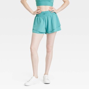 Women's Double Layer Woven Mid-Rise Shorts 2.5" - JoyLab™ - 1 of 4