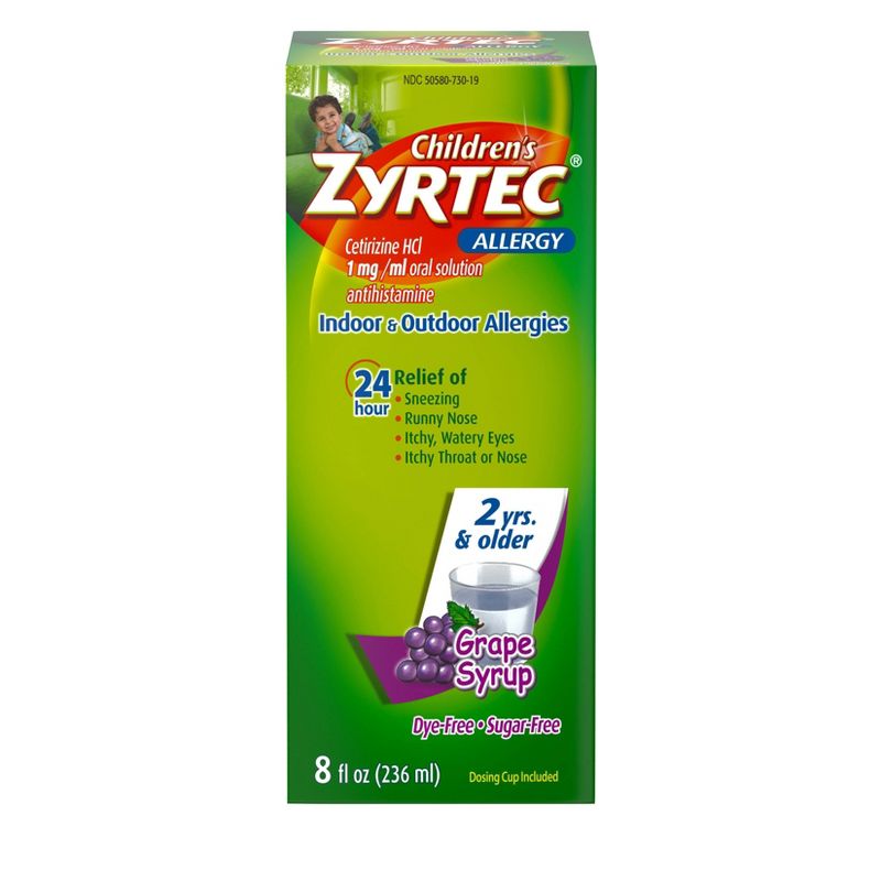 Children's Zyrtec 24 Hour Allergy Relief Syrup - Grape - Cetirizine


, 3 of 14