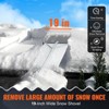 VEVOR Snow Roof Rake, 30ft Reach Aluminium Roof Shovel with Slide Cloth, Premium 19" Blade Snow Removal Tool, Safe on Roof with Roll Wheels - 3 of 4