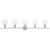 Elegant Lighting Gene 5 light Chrome and Clear glass Wall sconce - 3 of 4