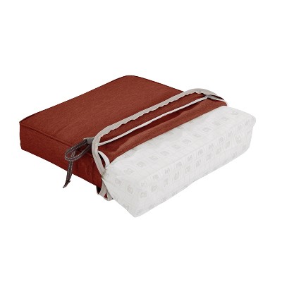 Heather Henna Red 23" x 45" Outdoor Lounge Chair Cushion Set