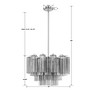 Crystorama Lighting Addis 9 - Light Chandelier in  Polished Chrome - 2 of 4