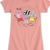 Girls' - Peppa Pig - Zoë Zebra and Emily Elephant Painting Fitted Short Sleeve Graphic T-Shirt - 2 of 4