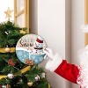 Lomsoe Christmas Snowman Wooden Hanging Decor Winter Let It Snow Door Sign Wooden Farmhouse Wall Front Door Hanger Christmas Gift - 2 of 4