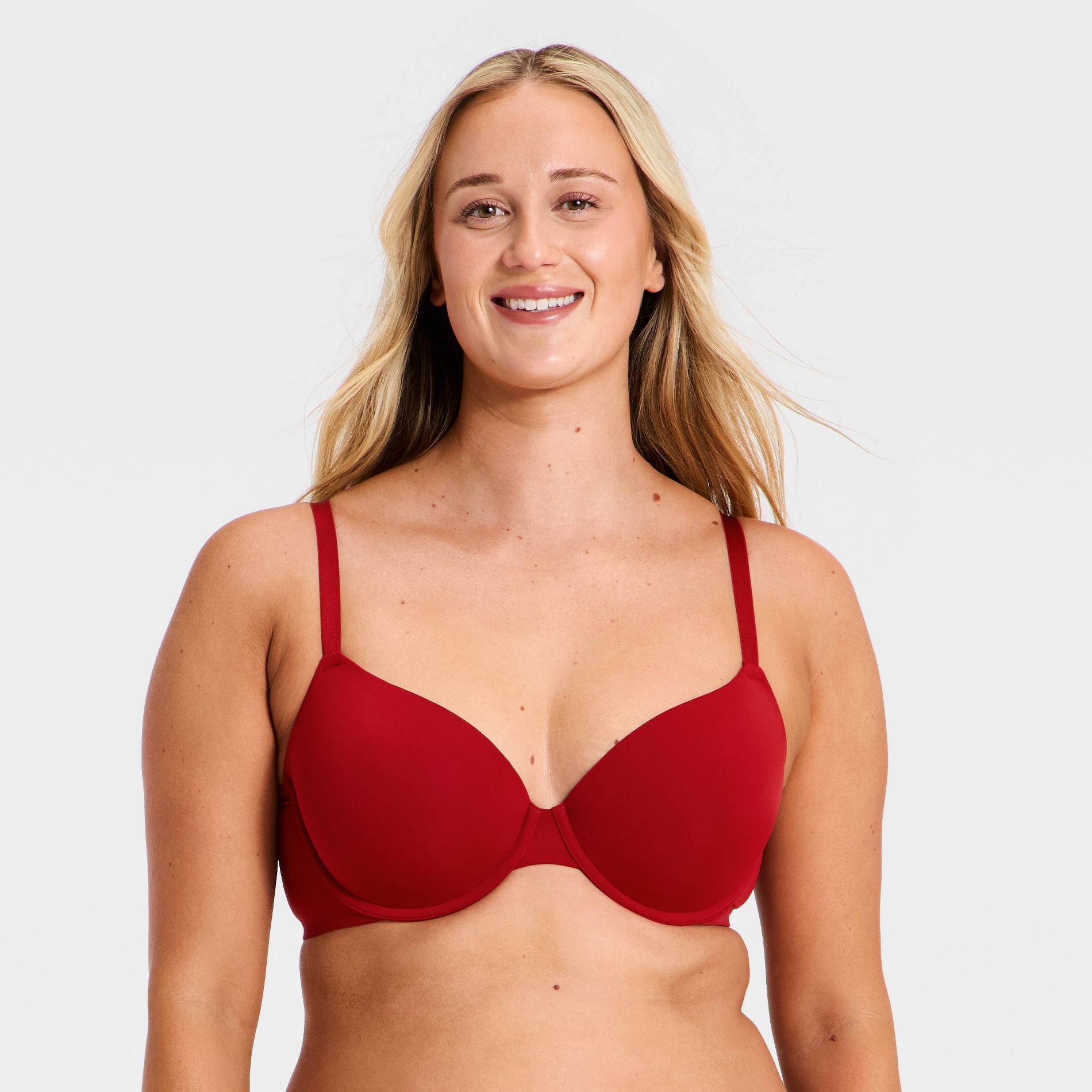 Women's Everyday Lightly Lined Demi T-Shirt Bra - Auden™ Red 38DD